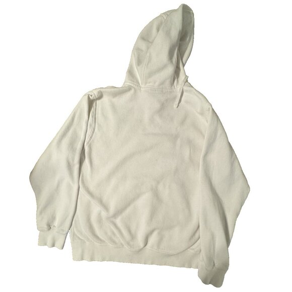 Nike Men Large White Hoodie Pullover Swoosh Logo Athleisure Streetwear - Picture 6 of 8